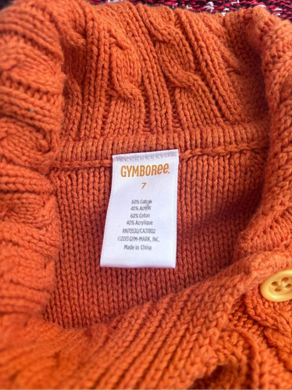 Gymboree orange cable